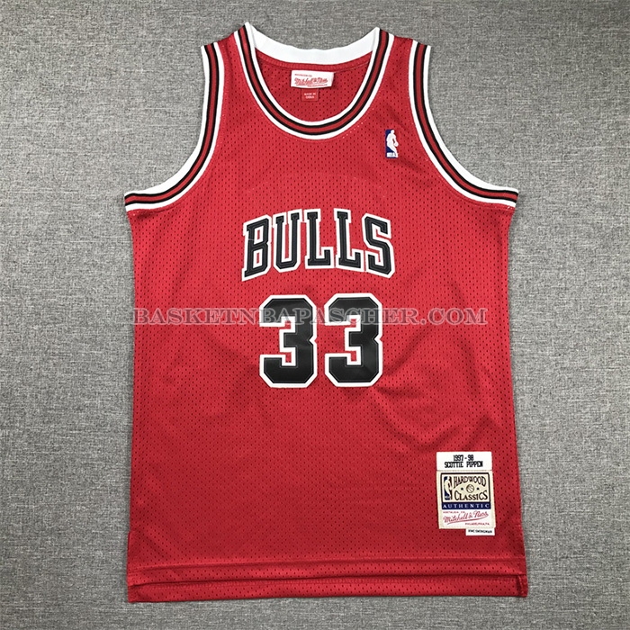 Maillot Enfant Chicago Bulls Scottie Pippen NO 33 Mitchell & Ness 1997-98 Rouge
